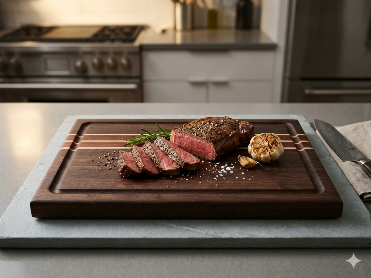 Edge Grain Cutting Board | Walnut, Padauk & Maple
