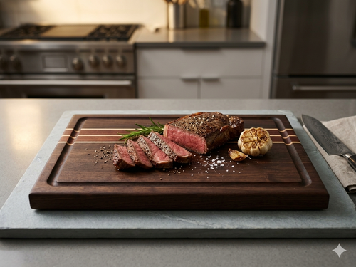 Edge Grain Cutting Board | Walnut, Padauk & Maple