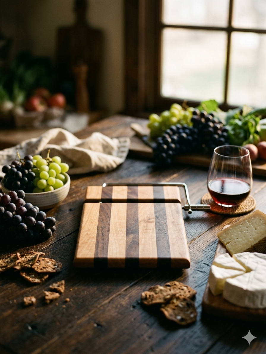 Walnut & Cherry Cheese Slicer