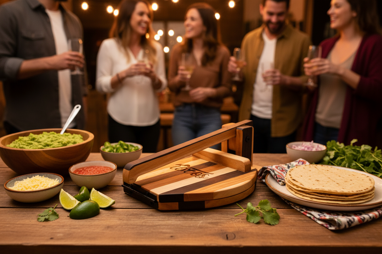 Corn Tortilla Press | Walnut, Maple & Cherry